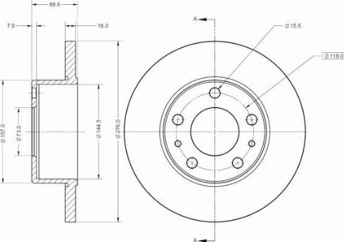 Remy RAD1660C - Discofreno autozon.pro