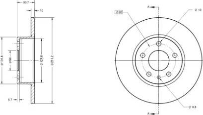 Remy RAD1045C - Discofreno autozon.pro