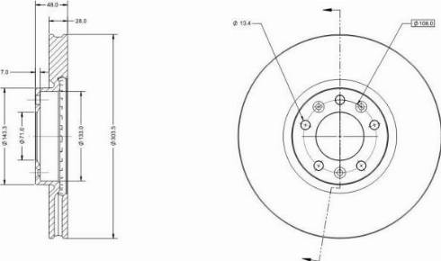 Remy RAD1109C - Discofreno autozon.pro