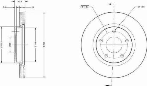 Remy RAD1345C - Discofreno autozon.pro