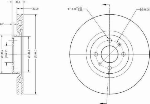 Remy RAD1340C - Discofreno autozon.pro