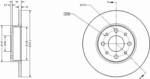 Remy RAD1343C - Discofreno autozon.pro