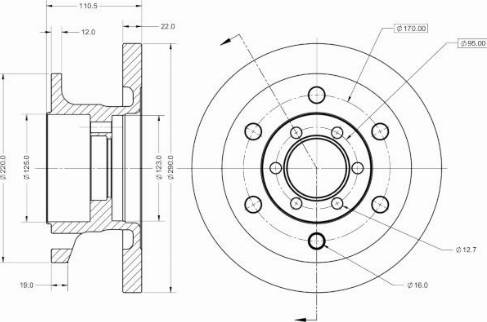 Remy RAD1318C - Discofreno autozon.pro