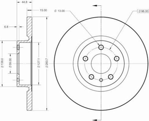 Remy RAD1331C - Discofreno autozon.pro