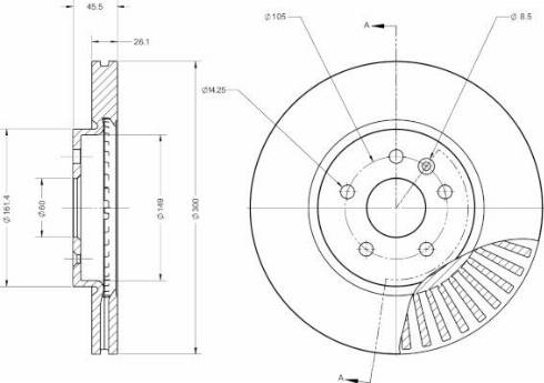 Remy RAD1228C - Discofreno autozon.pro