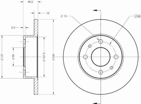 Remy RAD1275C - Discofreno autozon.pro