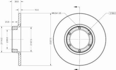 Remy RAD1765C - Discofreno autozon.pro