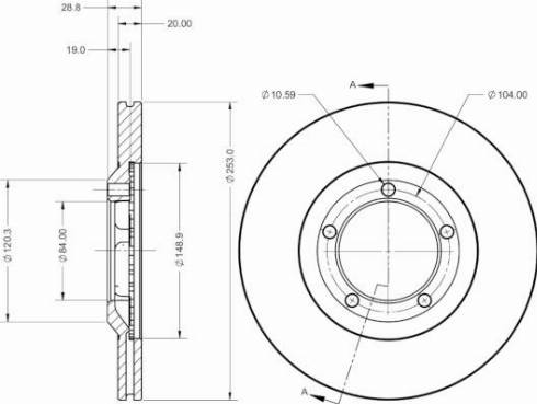 Remy RAD2455C - Discofreno autozon.pro