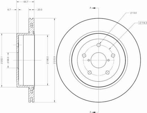 Remy RAD2574C - Discofreno autozon.pro