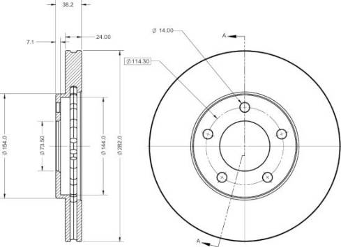 Remy RAD2141C - Discofreno autozon.pro