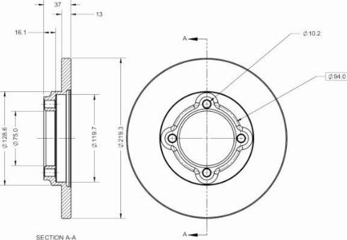 Remy RAD2305C - Discofreno autozon.pro