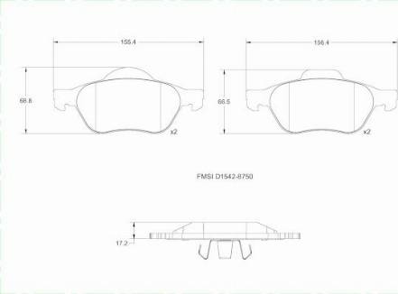 Remy RAP1350 - Kit pastiglie freno, Freno a disco autozon.pro