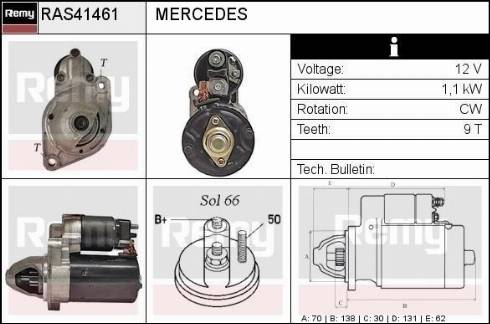 Remy RAS41461 - Motorino d'avviamento autozon.pro