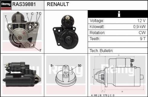 Remy RAS39881 - Motorino d'avviamento autozon.pro