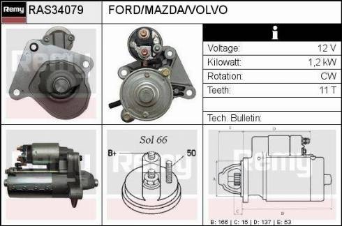 Remy RAS34079 - Motorino d'avviamento autozon.pro