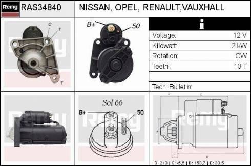 Remy RAS34840 - Motorino d'avviamento autozon.pro