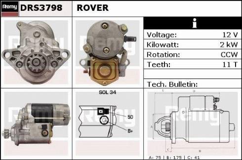 Remy RAS34809 - Motorino d'avviamento autozon.pro