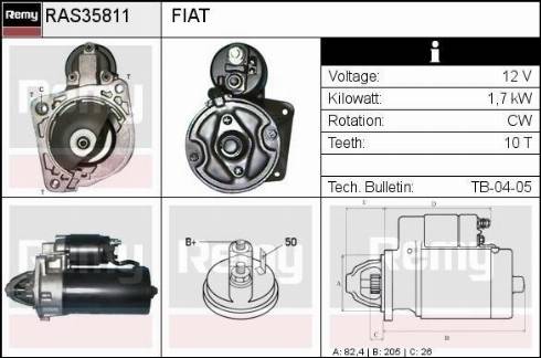 Remy RAS35811 - Motorino d'avviamento autozon.pro