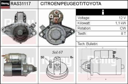 Remy RAS31117 - Motorino d'avviamento autozon.pro