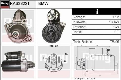 Remy RAS38221 - Motorino d'avviamento autozon.pro