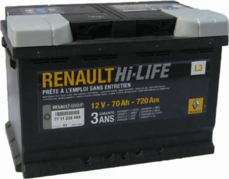 RENAULT 77 11 238 598 - Batteria avviamento autozon.pro