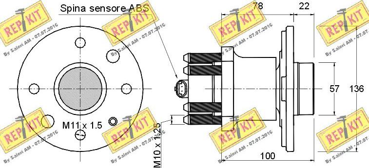 REPKIT RKB0928 - Mozzo ruota autozon.pro