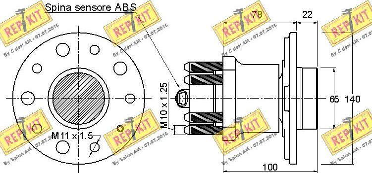 REPKIT RKB1926 - Kit cuscinetto ruota autozon.pro