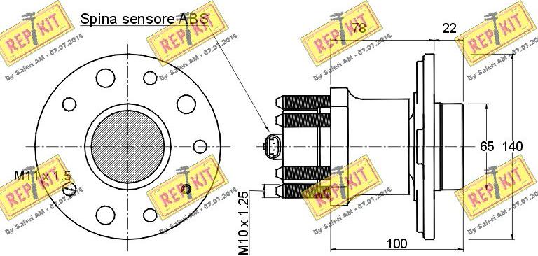 REPKIT RKB1272 - Kit cuscinetto ruota autozon.pro