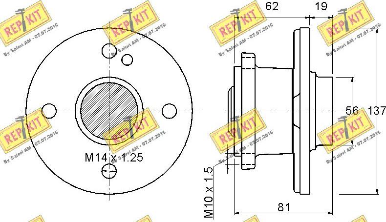 REPKIT RKB2651 - Kit cuscinetto ruota autozon.pro