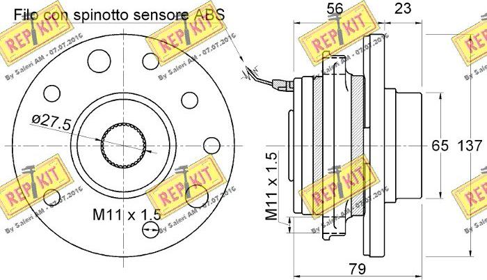 REPKIT RKB2138 - Kit cuscinetto ruota autozon.pro