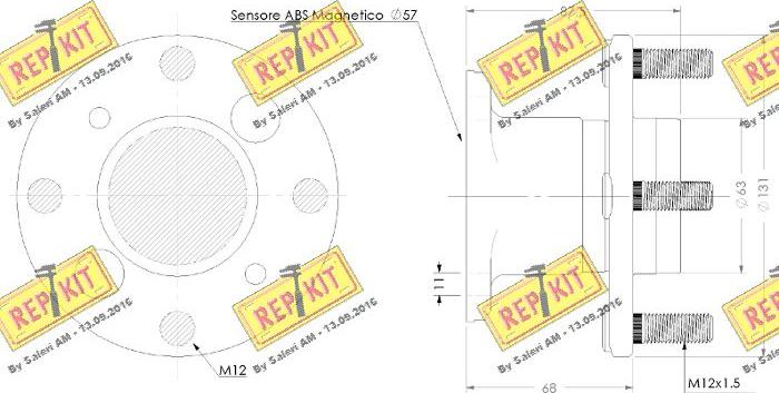 REPKIT RKB2825 - Kit cuscinetto ruota autozon.pro