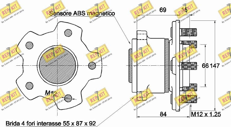 REPKIT RKB2783 - Kit cuscinetto ruota autozon.pro