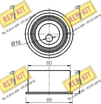 REPKIT RKT1409 - Rullo tenditore, Cinghia dentata autozon.pro