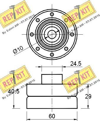 REPKIT RKT1418 - Galoppino / Guidacinghia, Cinghia dentata autozon.pro