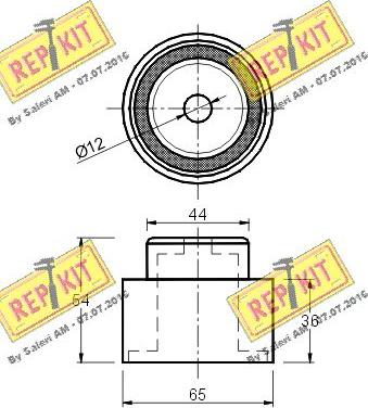 REPKIT RKT1481 - Galoppino / Guidacinghia, Cinghia dentata autozon.pro