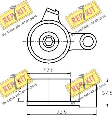 REPKIT RKT1437 - Rullo tenditore, Cinghia dentata autozon.pro