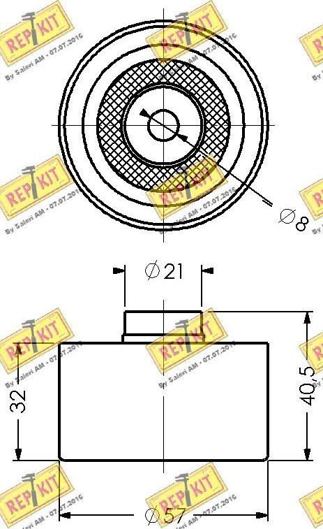 REPKIT RKT1479 - Galoppino / Guidacinghia, Cinghia dentata autozon.pro