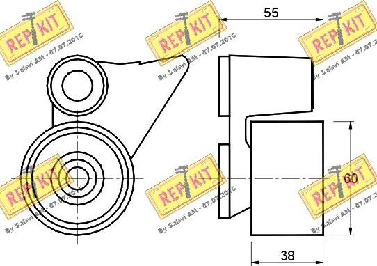 REPKIT RKT1599 - Rullo tenditore, Cinghia dentata autozon.pro