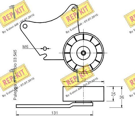 REPKIT RKT1591 - Tendicinghia, Cinghia Poly-V autozon.pro