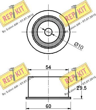 REPKIT RKT1544 - Galoppino / Guidacinghia, Cinghia dentata autozon.pro