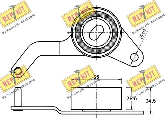 REPKIT RKT1517 - Rullo tenditore, Cinghia dentata autozon.pro