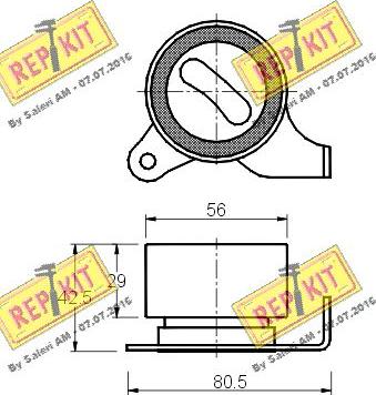 REPKIT RKT1535 - Rullo tenditore, Cinghia dentata autozon.pro