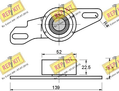 REPKIT RKT1686 - Rullo tenditore, Cinghia dentata autozon.pro