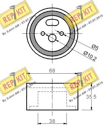 REPKIT RKT1045 - Rullo tenditore, Cinghia dentata autozon.pro