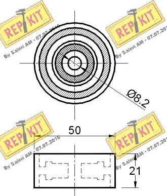 REPKIT RKT1143 - Galoppino / Guidacinghia, Cinghia dentata autozon.pro