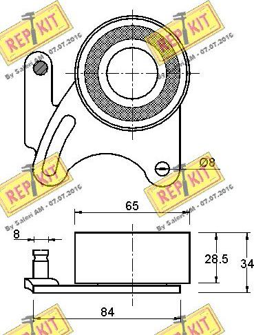 REPKIT RKT1103 - Rullo tenditore, Cinghia dentata autozon.pro