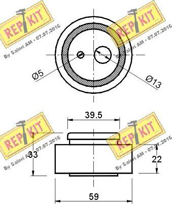 REPKIT RKT1181 - Rullo tenditore, Cinghia dentata autozon.pro