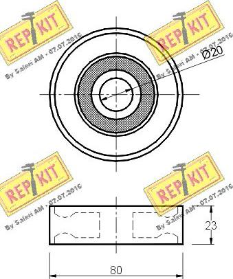 REPKIT RKT1182 - Galoppino / Guidacinghia, Cinghia Poly-V autozon.pro