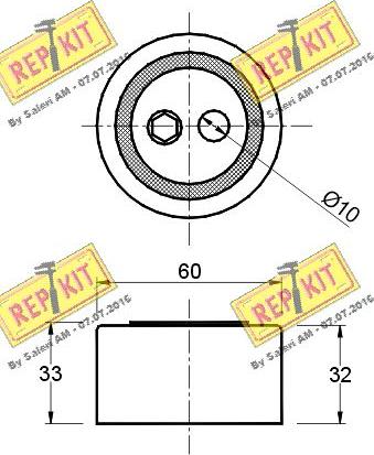 REPKIT RKT1138 - Rullo tenditore, Cinghia dentata autozon.pro