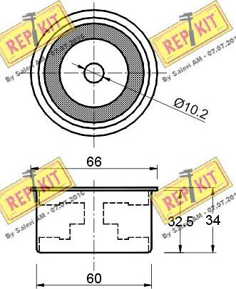 REPKIT RKT1885 - Galoppino / Guidacinghia, Cinghia dentata autozon.pro